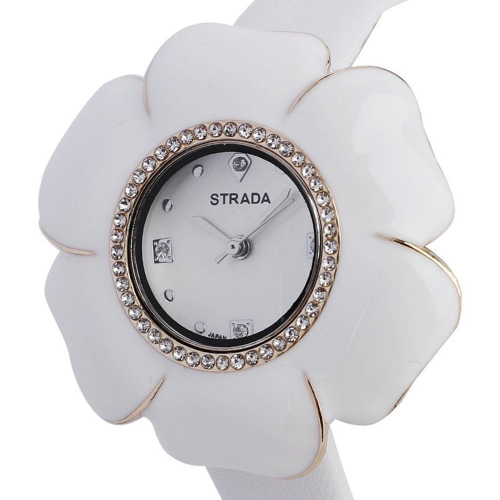 Strada Watch Mallow Flower White - Picture 4 of 6